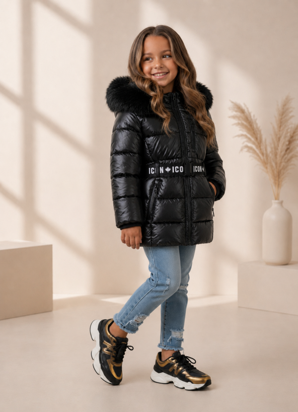 Winterjas icon girly black (pre-order  1aug)