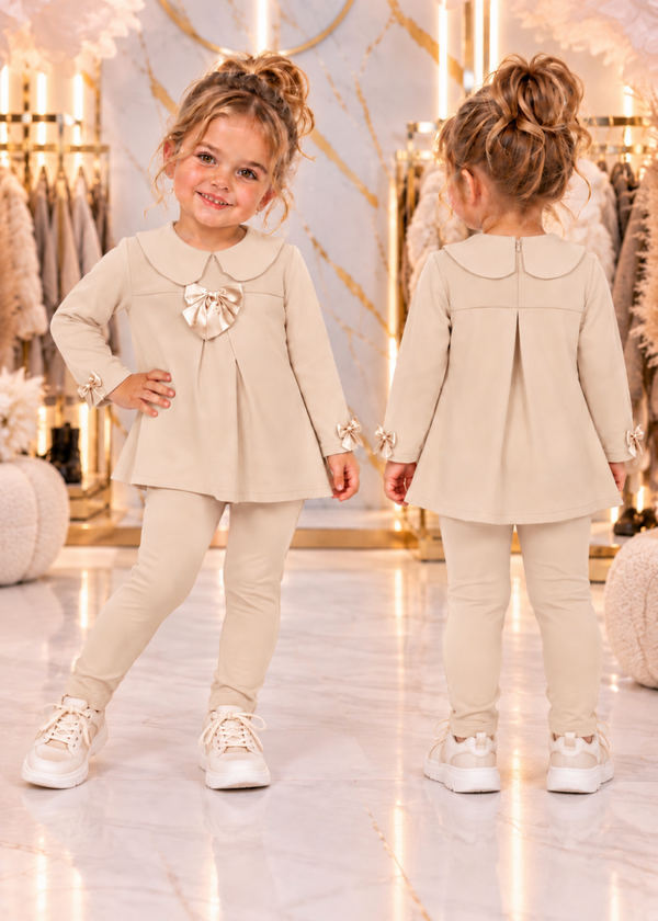 Luxer frill set kleine maat beige
