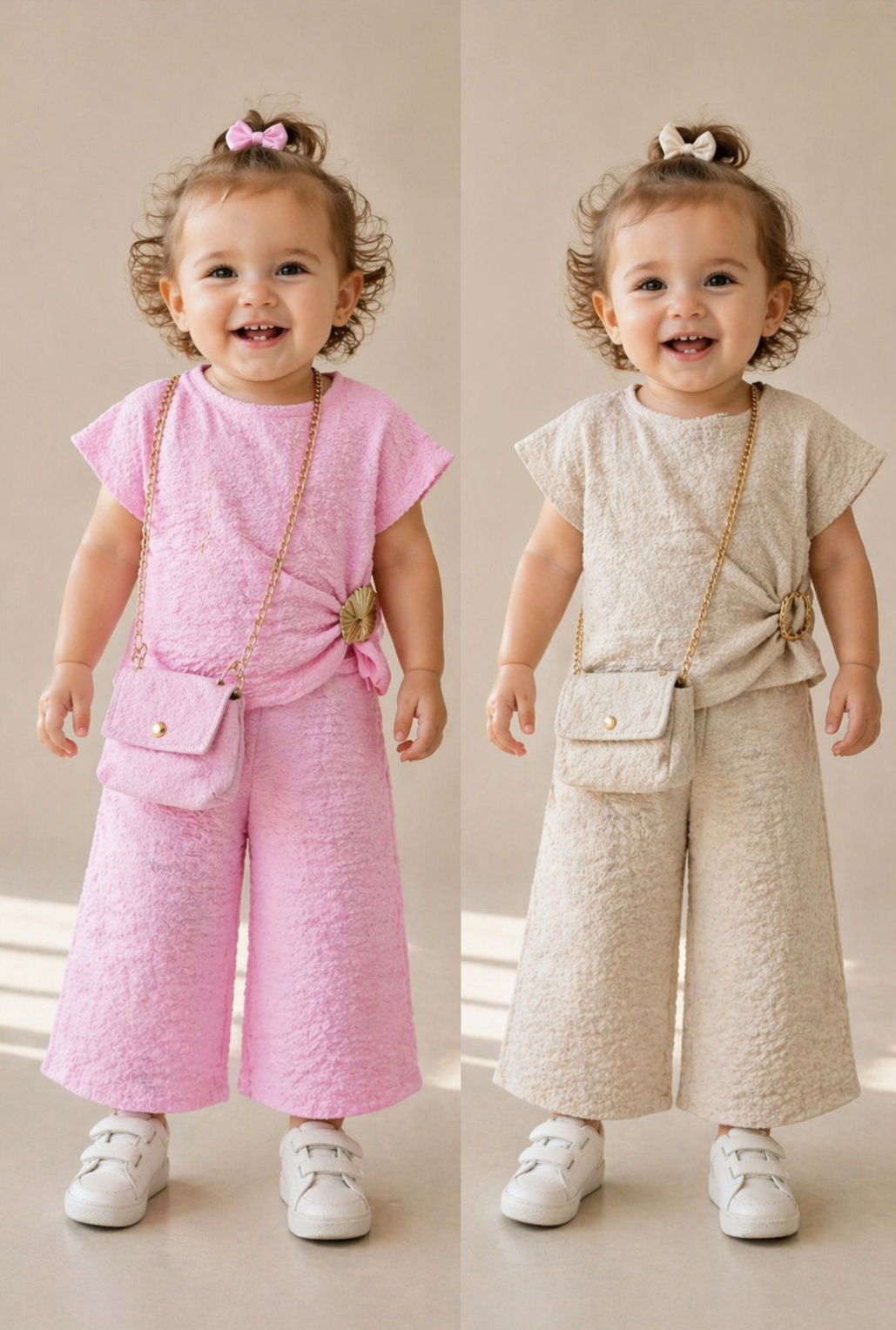 Jaevi set in roze of beige