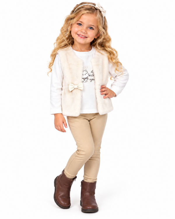 Legging set 3-delig beige