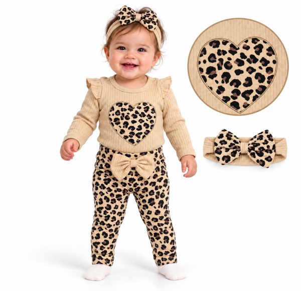 Luxery Leopard set met haarband