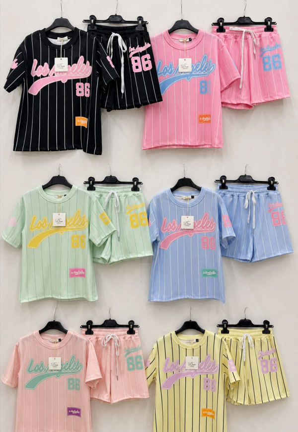 Los Angeles baseball sets model 2 in 6 kleuren