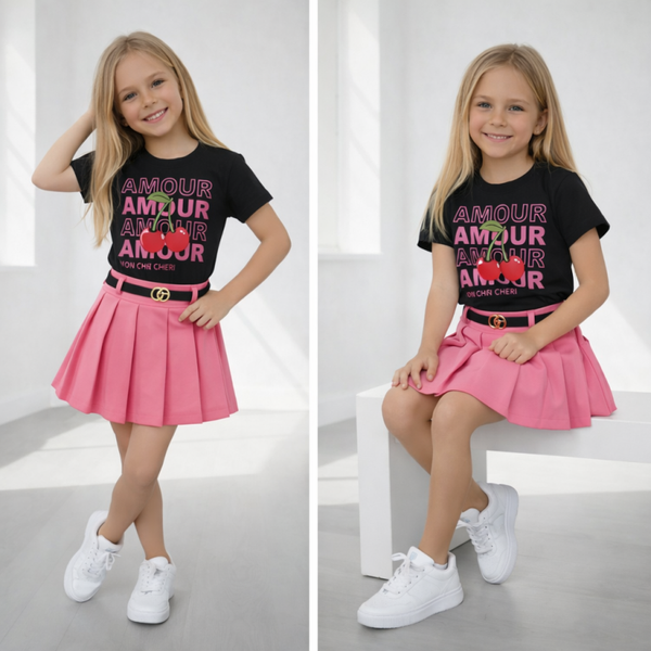 Setje cherry pink