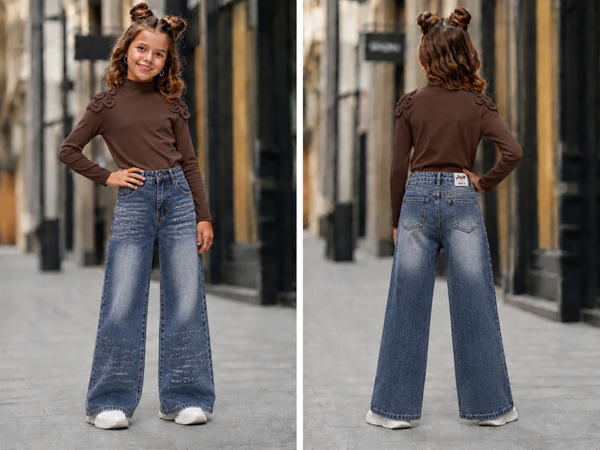 Jeans blue speciaal glam