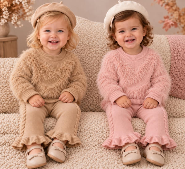 Flair set soft fluff in 2 kleuren