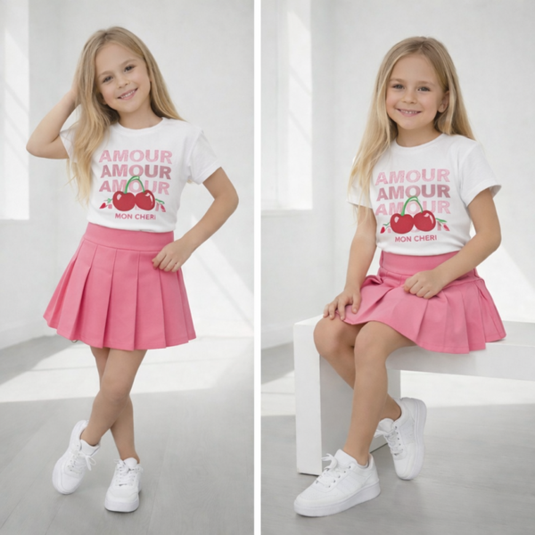 Setje cherry white