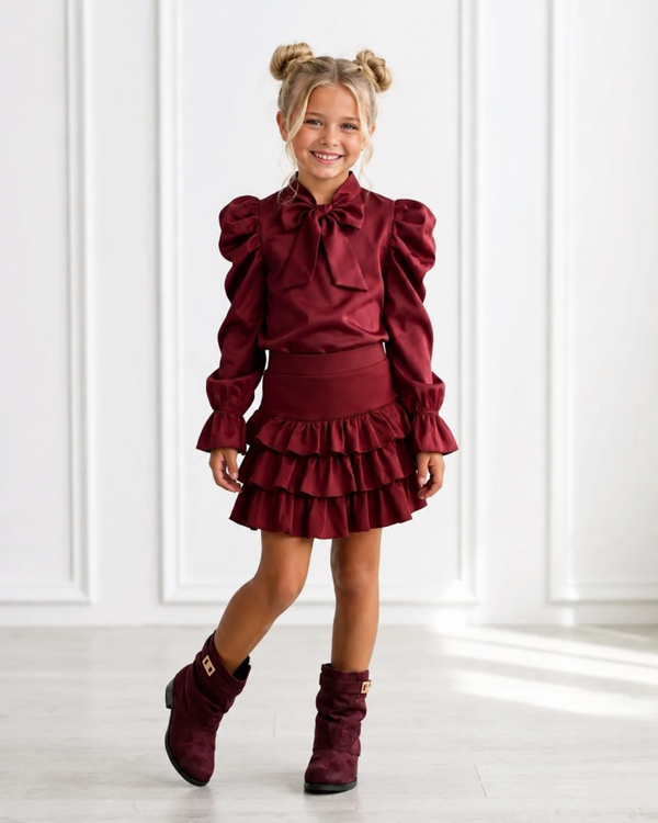 Bow set bordeaux
