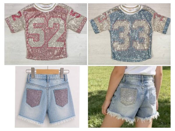 Glittersets blauw of roze