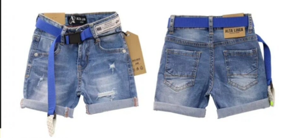 Korte broek met riem