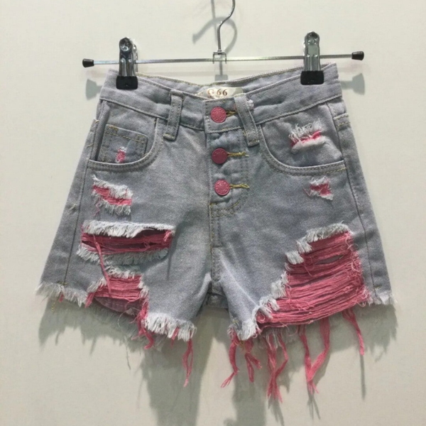 Korte jeans hot pink