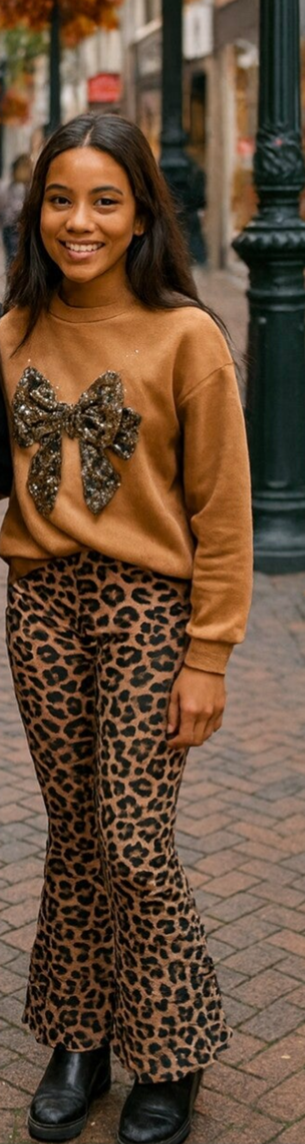Leopard camel set