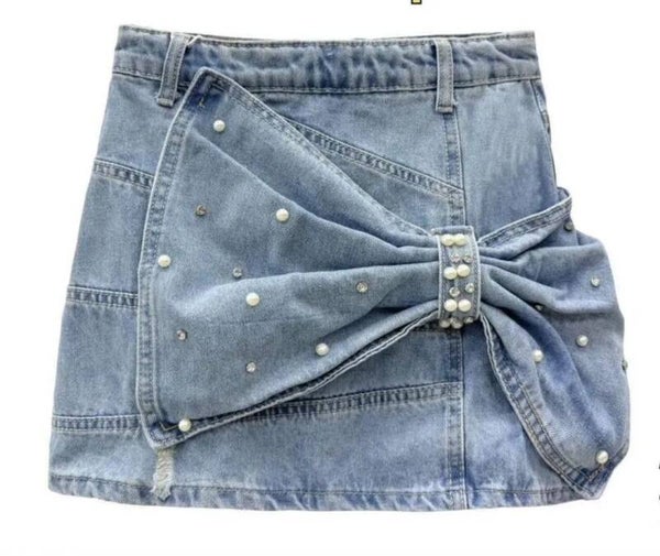 Jeans rok stretch