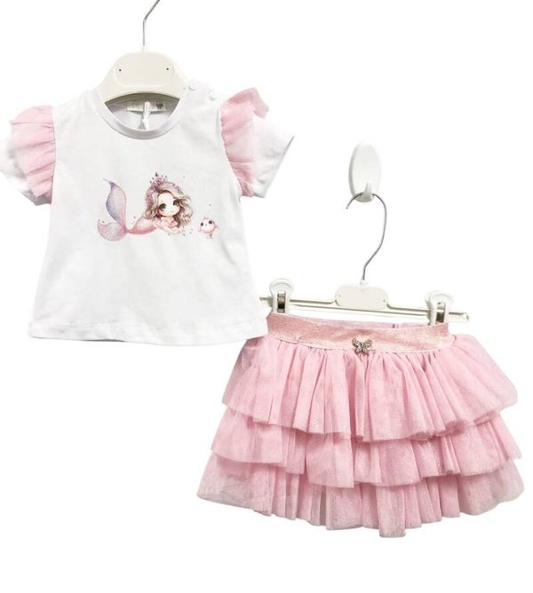 Setje mermaid roze