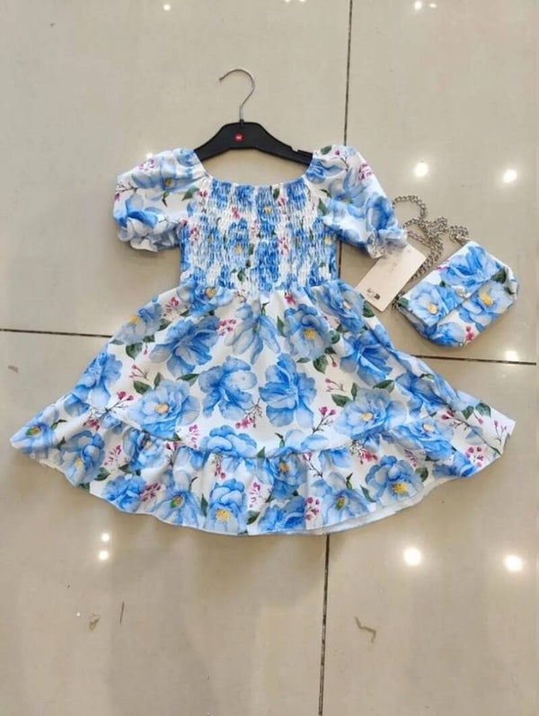 Flower dress blue