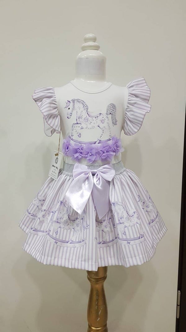Luxery horse set lilac