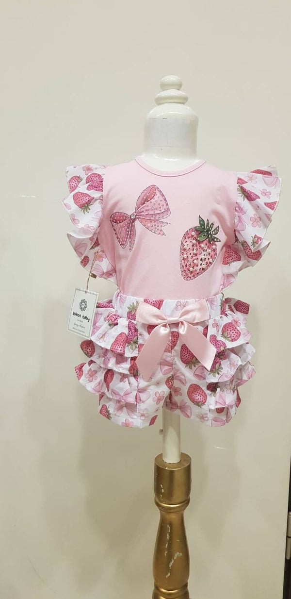 Aarbeien broek set