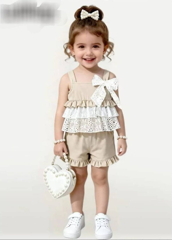 Setje brocant beige