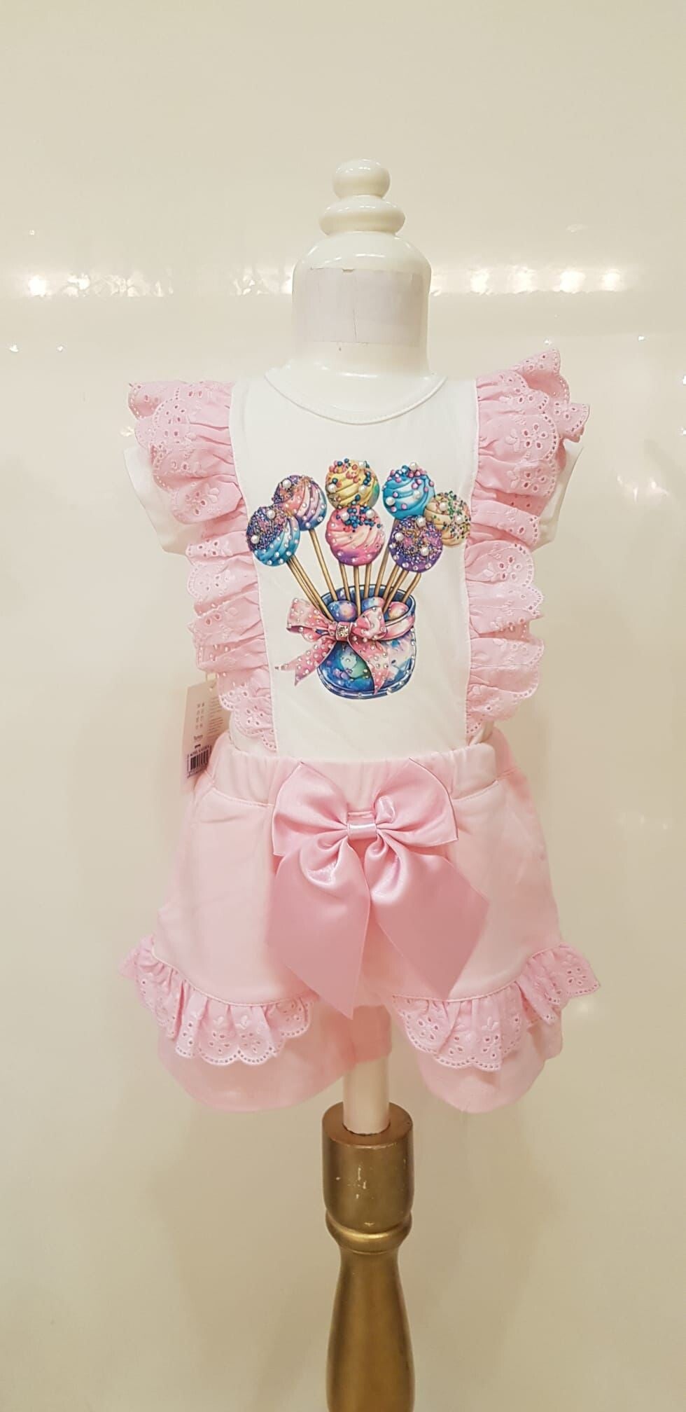Luxery broekset lolly roze