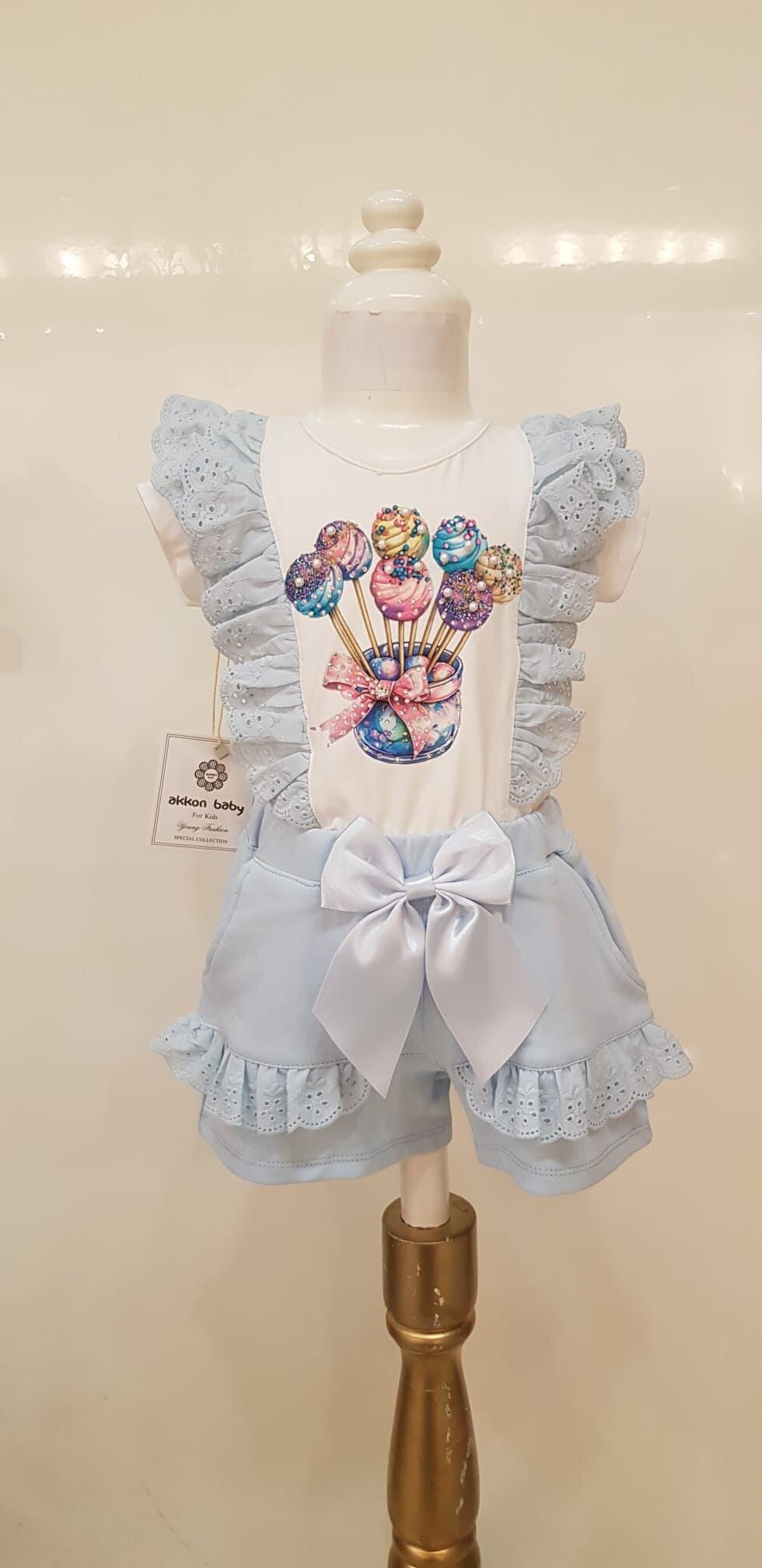 Luxery broekset lolly blauw