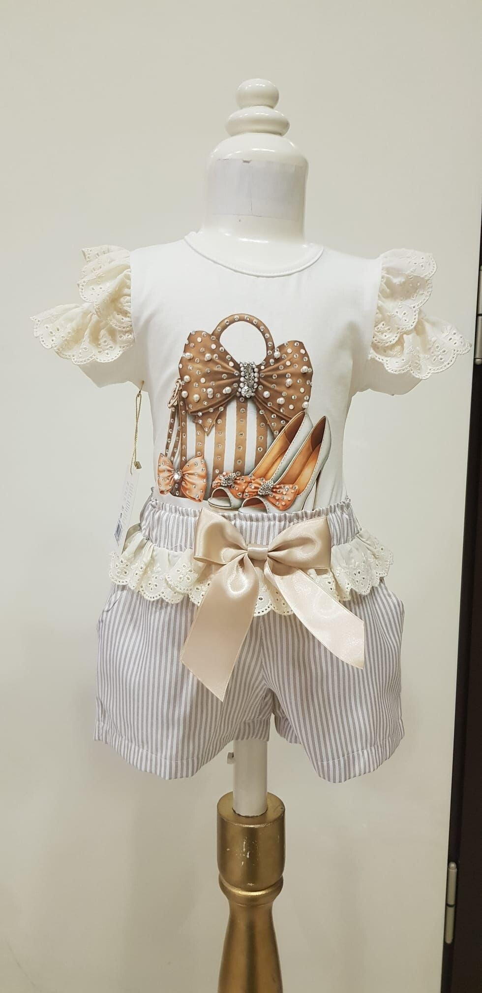 Luxery set bag beige