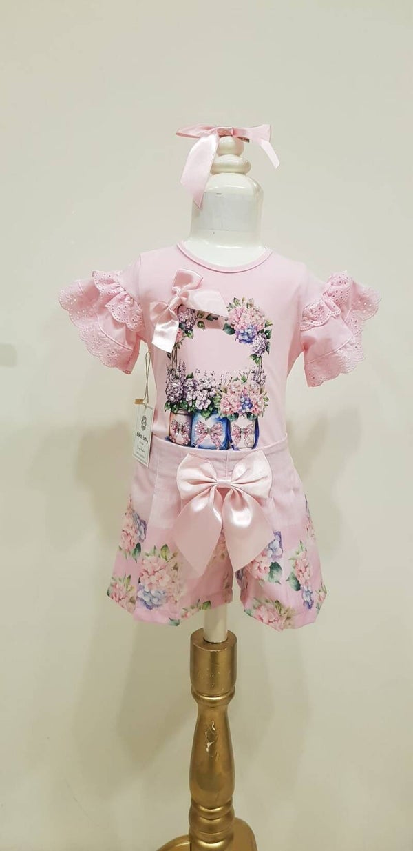 Luxery flower set pink