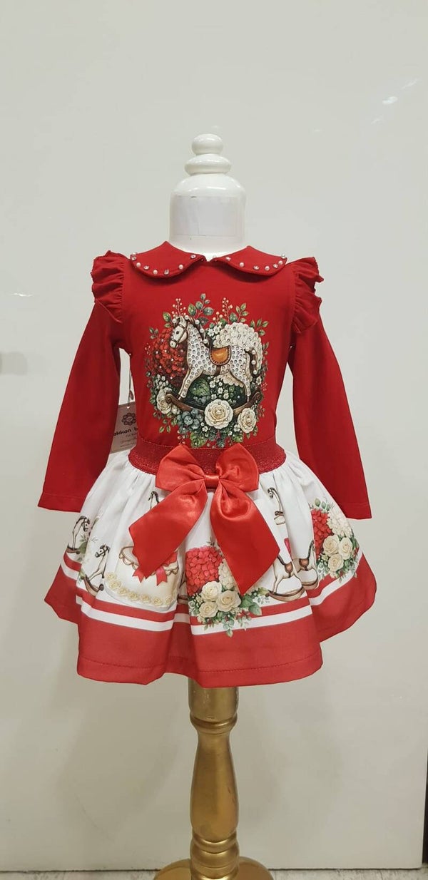 Luxery set hobbelpaard red