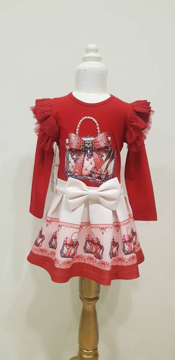 Luxery set high heels red