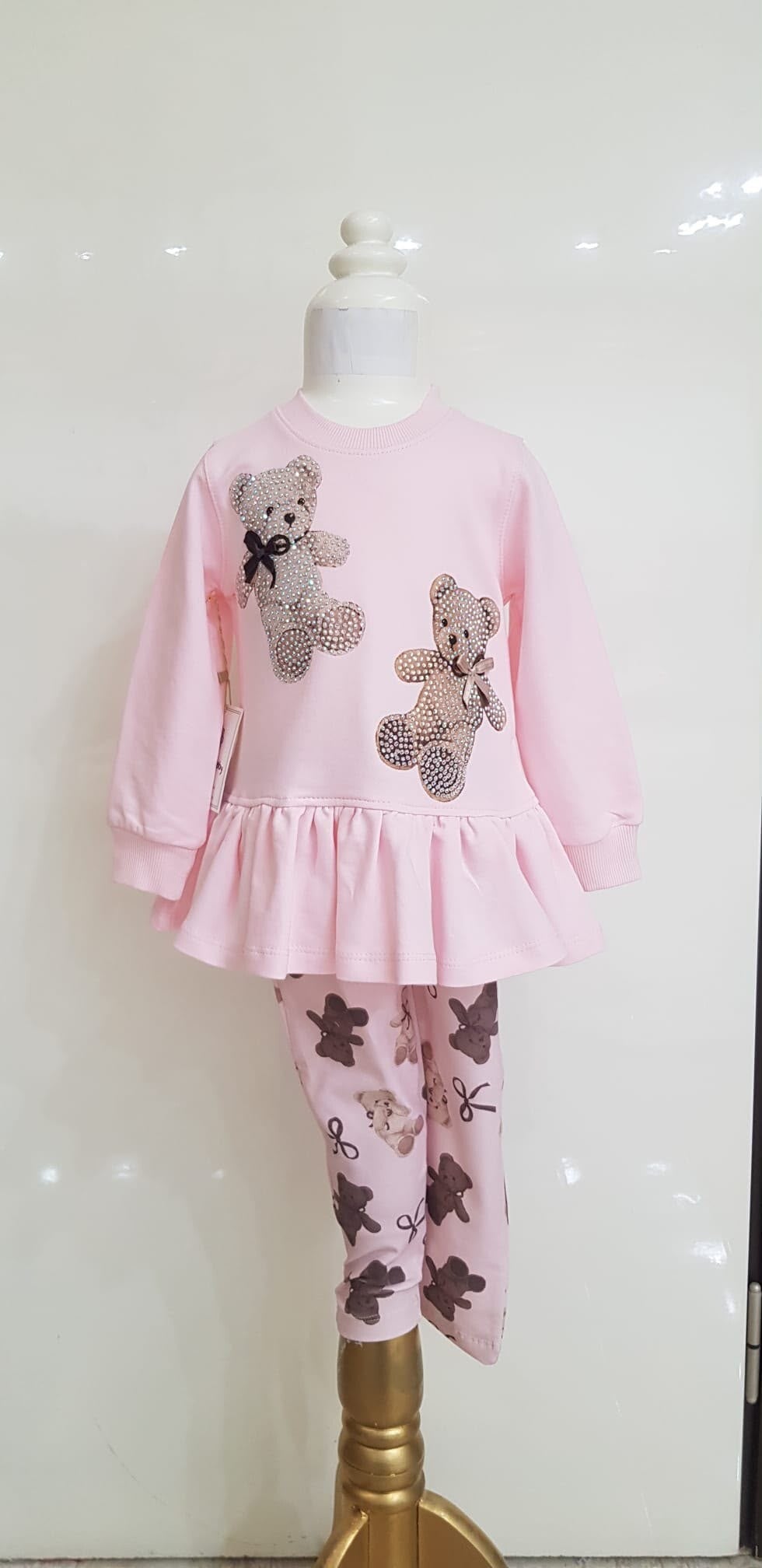 Luxery legging set roze