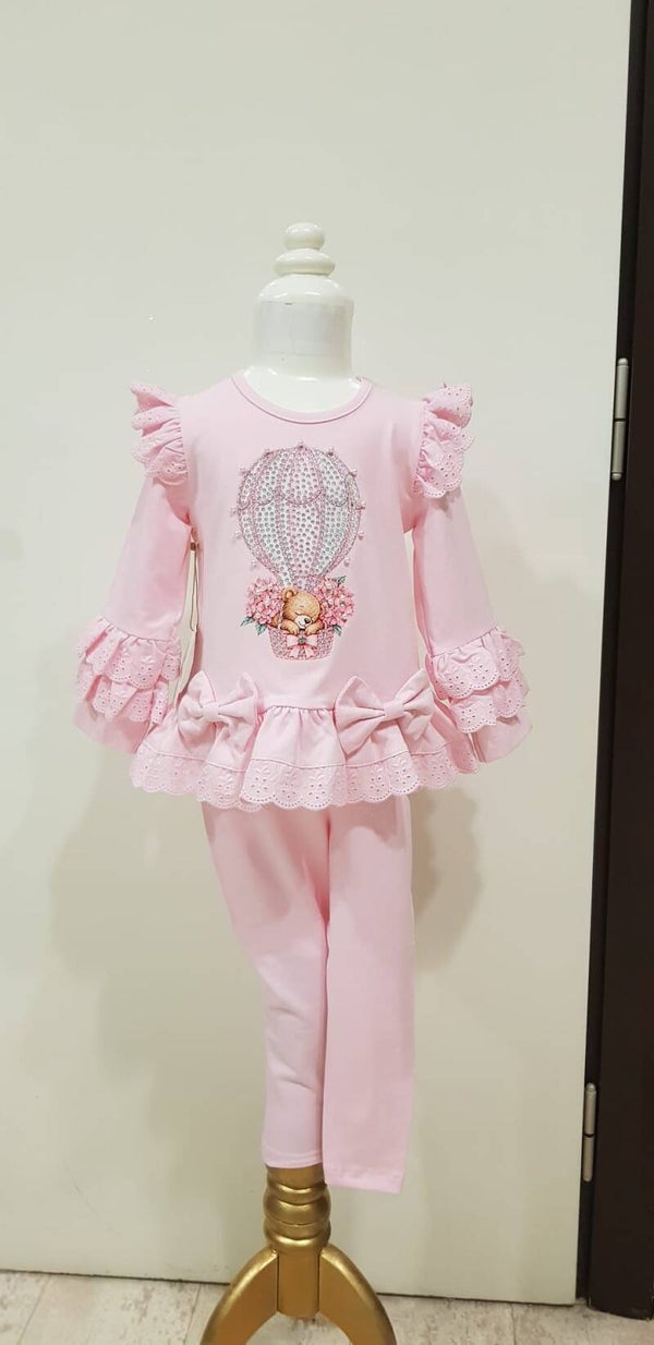 Luxery legging set pink