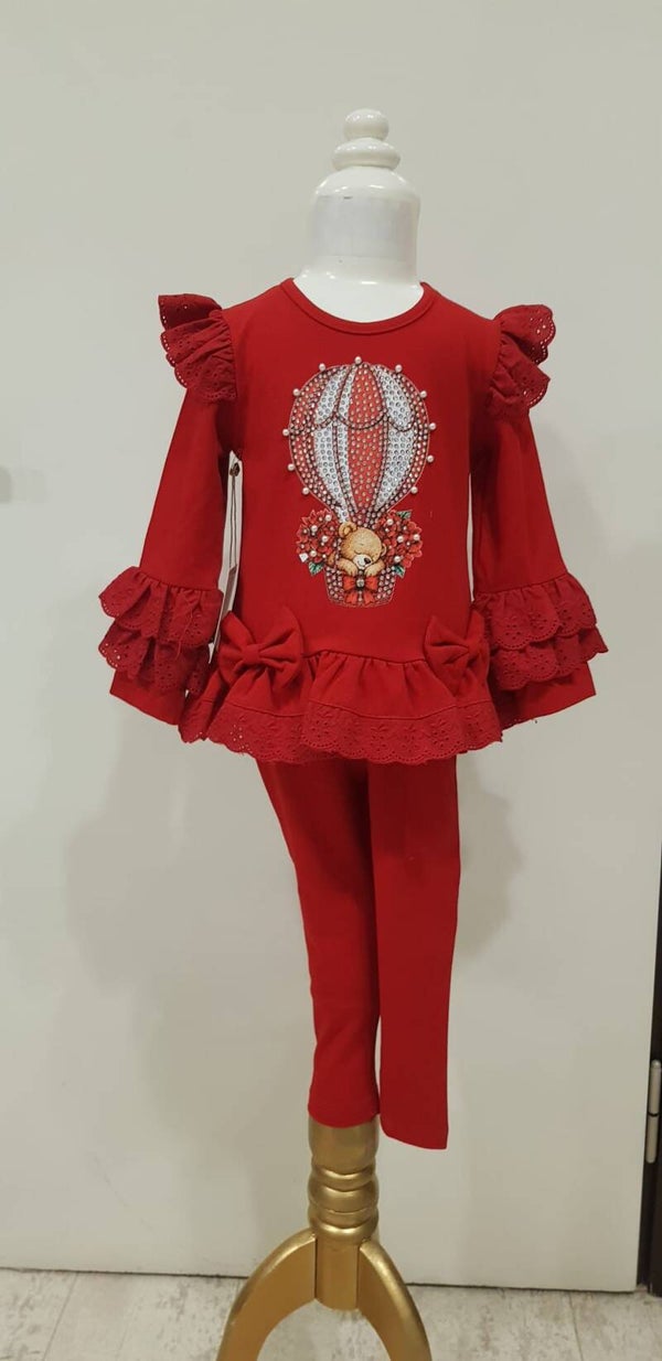 Luxery legging set red