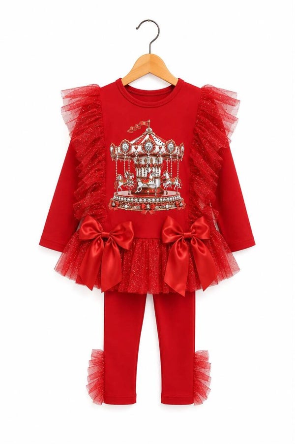 Luxery carousel set rood