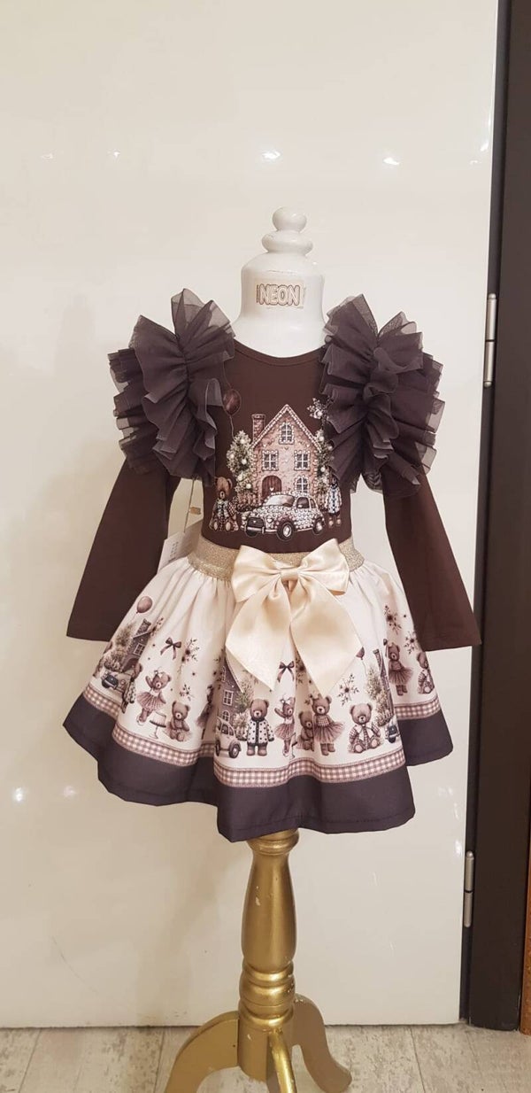 Luxery skirt set choco