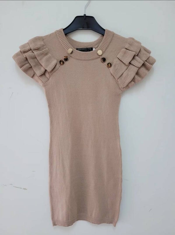 Dress bibi taupe