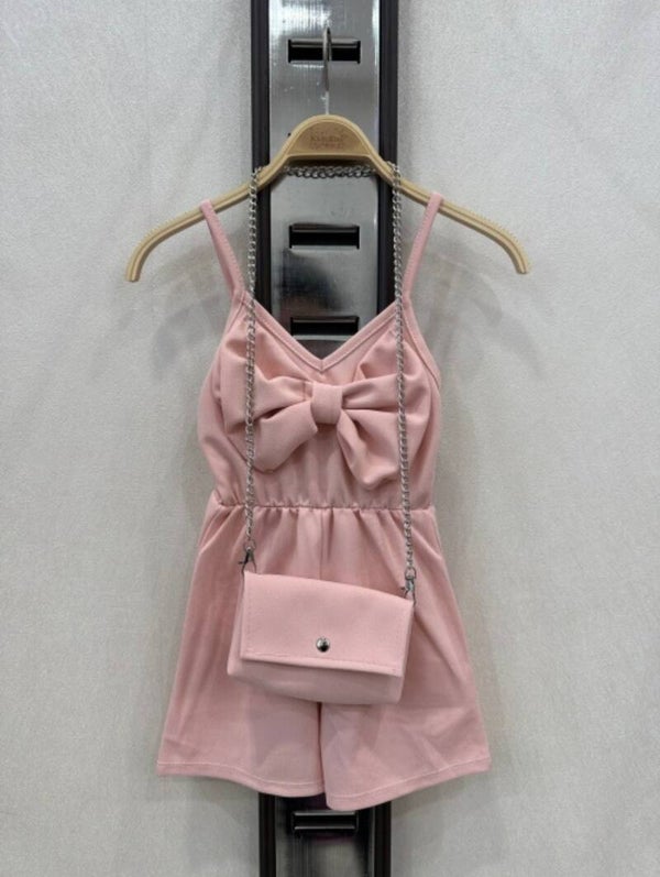Jumpsuit met tasje roze