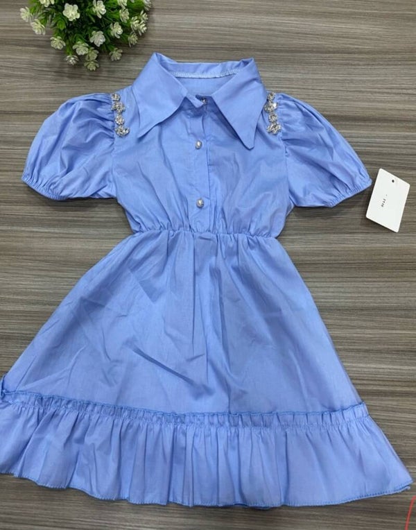 Bling bling jurk blauw