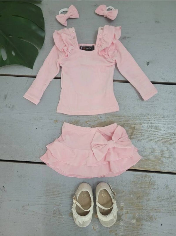 My lovely velvet set roze