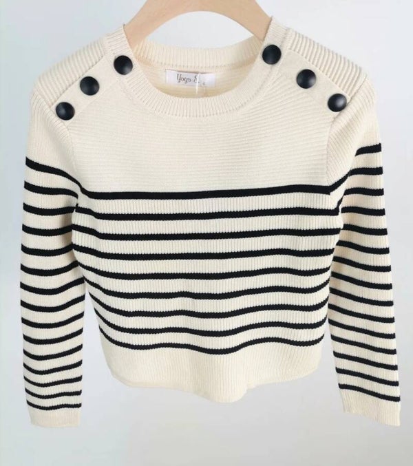 Top stripe beige