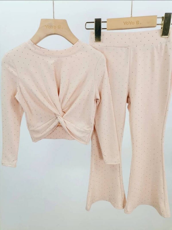 Bling set luxe beige