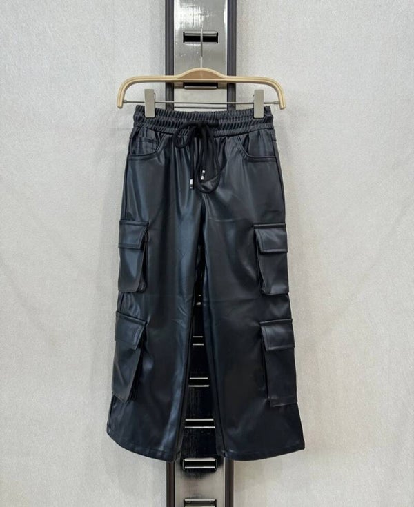 Leatherlook broek