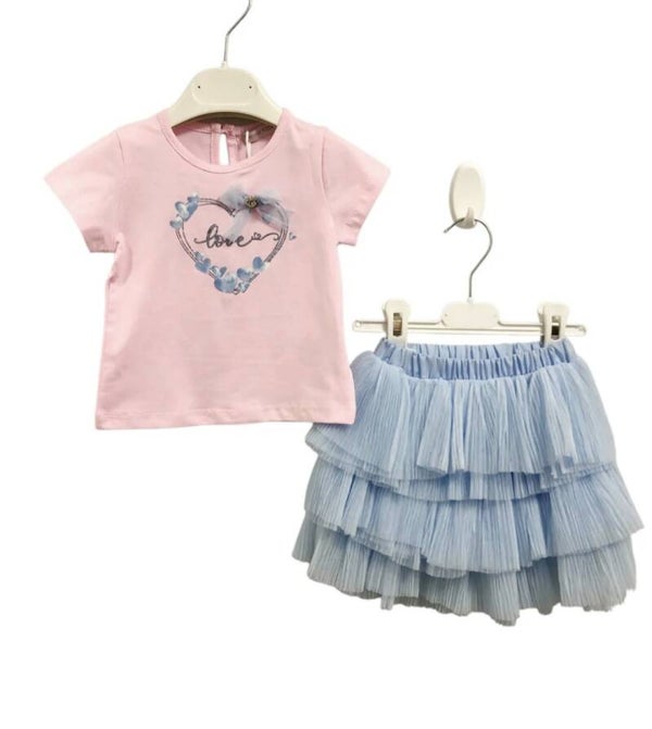 Setje love pink and bleu