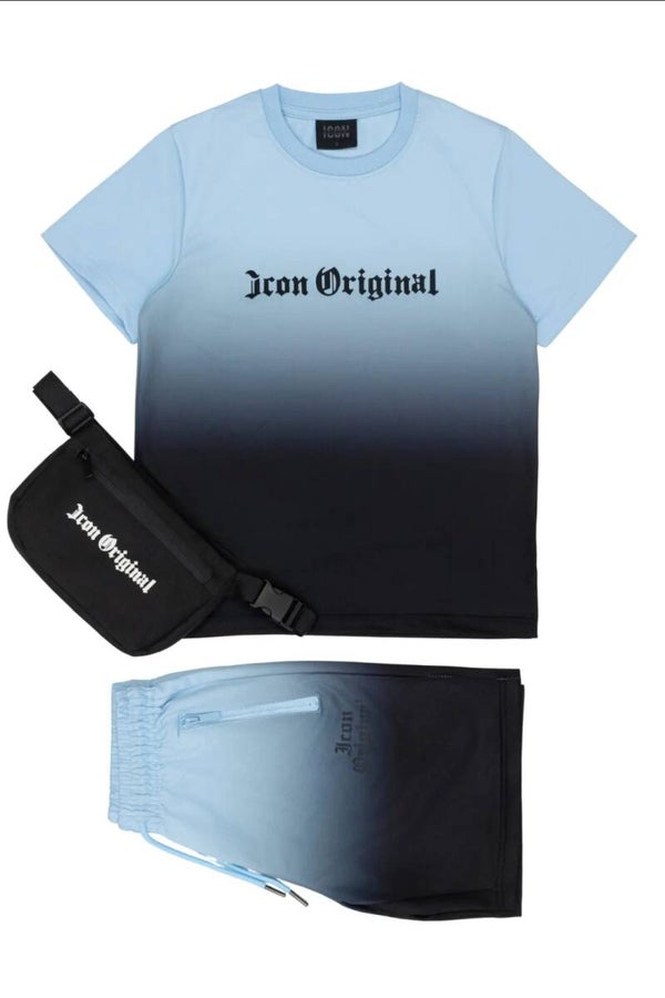 Icon set dip dye blauw