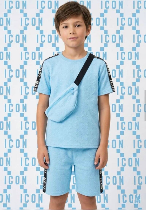 Icon blue met tasje