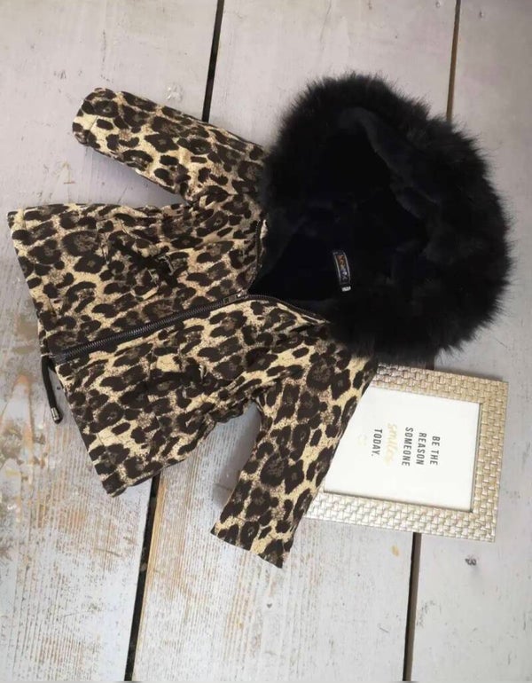 Leopard winter jasje vanaf maat 62