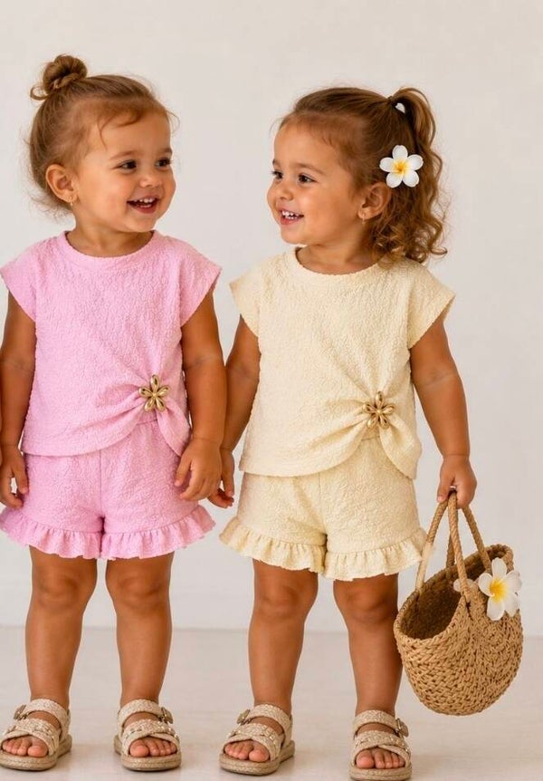 Crêpe set in 2 kleuren