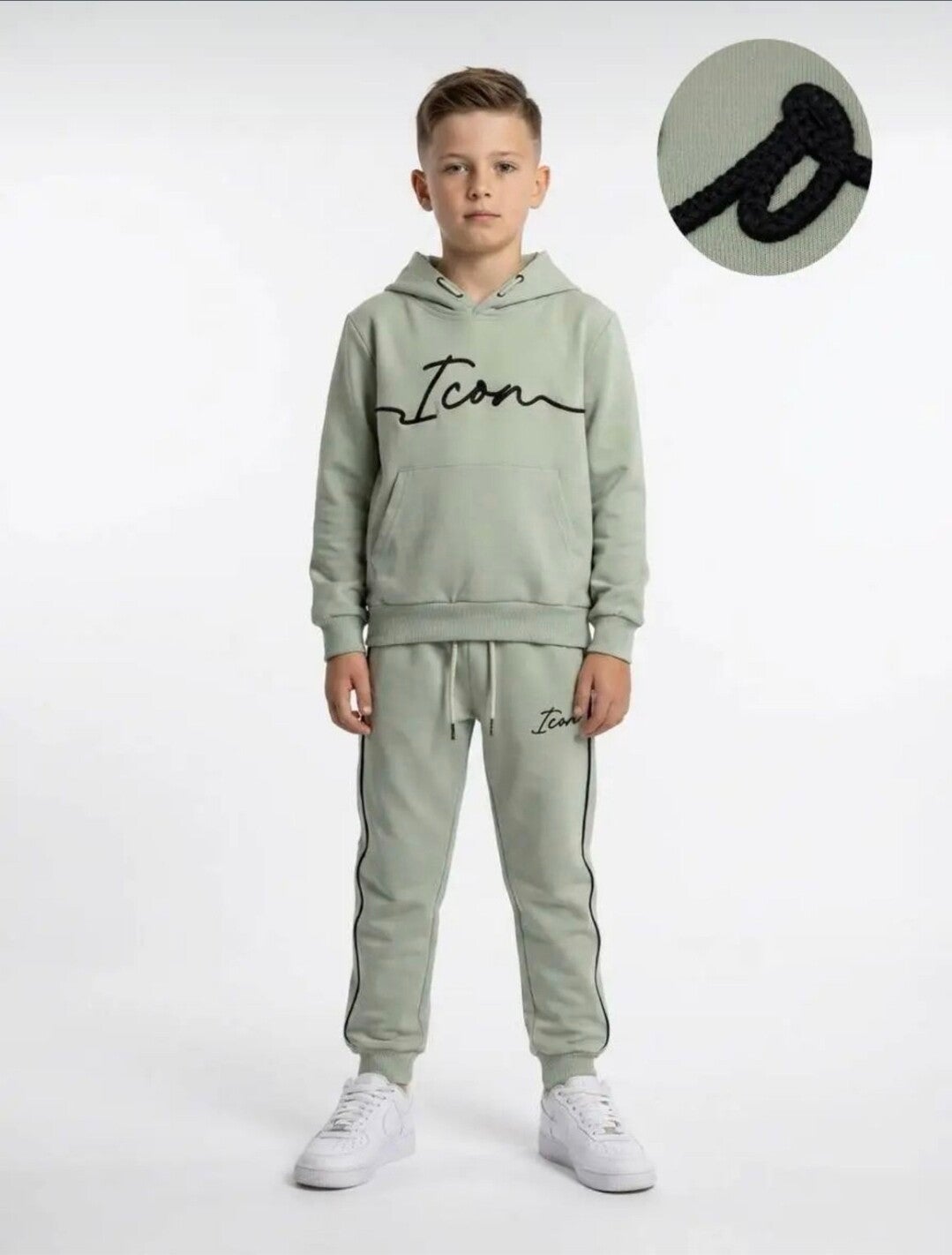 Icon pak mos green met letters