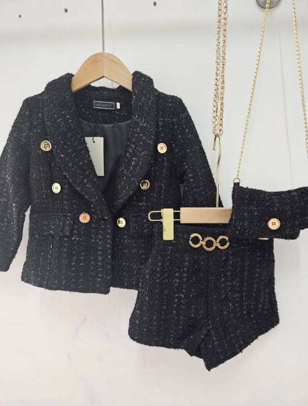 3-delige set chic lady zwart