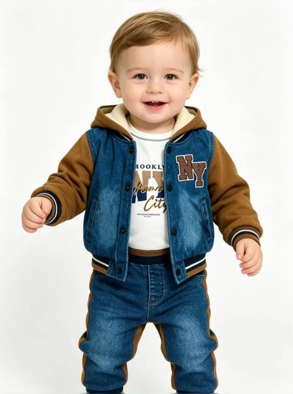 Jeans set 3 delig camel