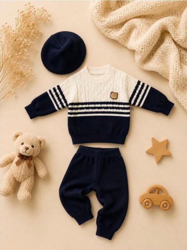 Baby set dark blue