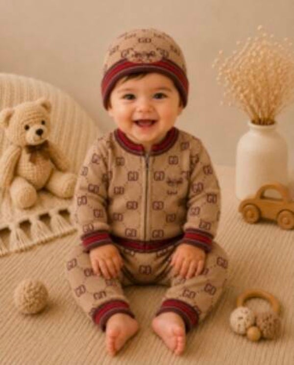 Luxery baby set taupe
