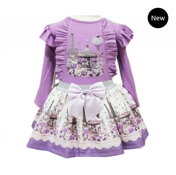 Luxery carousel set lila